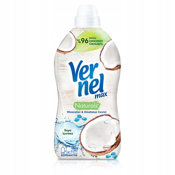 Płyn do Płukania Tkanin Vernel Max Naturals Minerały i Kokos 1,44 L