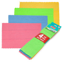 Ścierki Ściereczki Szmatki do Czyszczenia z Mikrofibry Zestaw 4 Sztuki