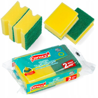 Zmywak Kuchenny Uniwersalny Profilowany Gąbki do Mycia Naczyń Zestaw 2 Szt