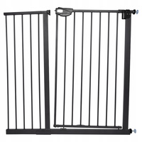 BRAMKA ZABEZPIECZAJĄCA ROZPOROWA DLA DZIECI NA SCHODY DRZWI CZARNA