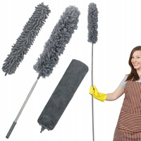 MIOTEŁKA DO KURZU DŁUGA SZCZOTKA TELESKOPOWA 280 CM 3 WYMIENNE KOŃCÓWKI