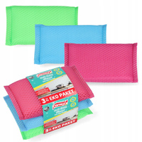 Gąbki do Mycia Naczyń Czyszczenia Powierzchni Zmywak Zestaw 3 Sztuki