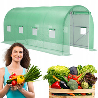 Ogrodowy Tunel Foliowy Szklarnia Mocna Wytrzymała Konstrukcja 4,5x2m 9m2