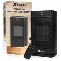 TERMOWENTYLATOR PRZENOŚNY GRZEJNIK FARELKA DO POKOJU Z PILOTEM 1500 W XTECH