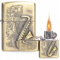 ZAPALNICZKA BENZYNOWA KNOT GRAWEROWANA INSTRUMENTY